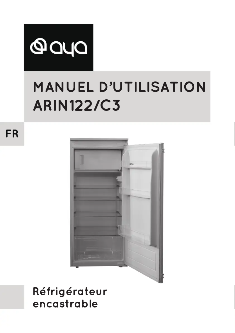 Page 1 de la notice Manuel utilisateur AYA ARIN122