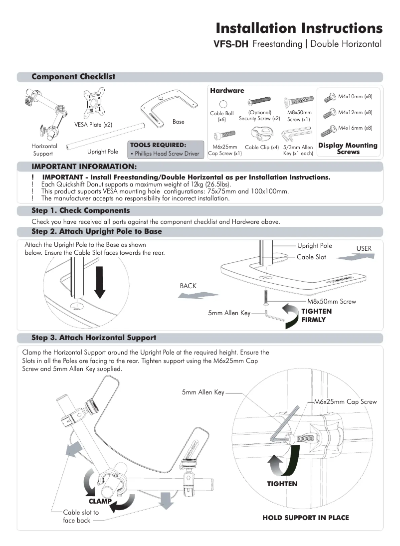 Page n°1 - Manuel utilisateur Atdec VFS-DH