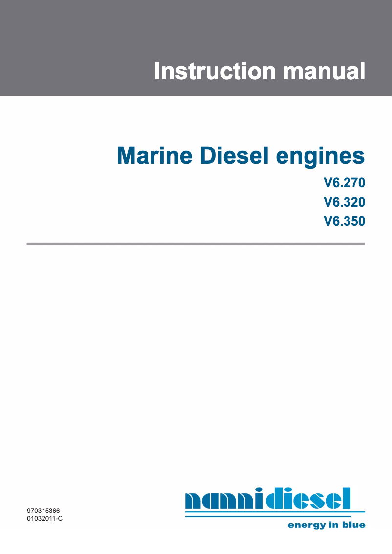 Página 1 del manual Manual de usuario Nanni V6.350