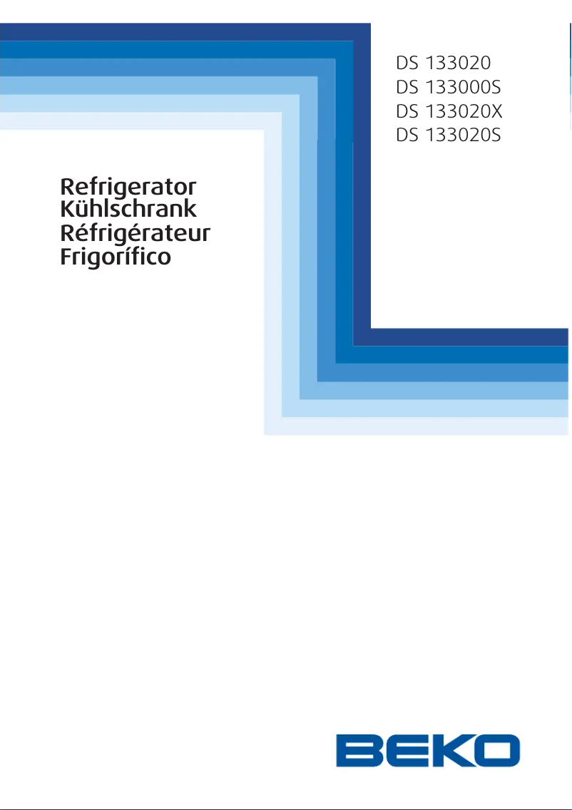 Page n°1 - Manuel utilisateur Beko DS133020X