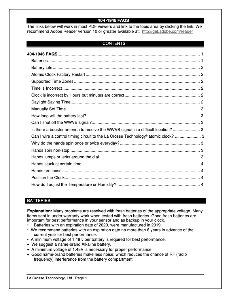 Image de la première page du manuel de l'appareil 404-1946