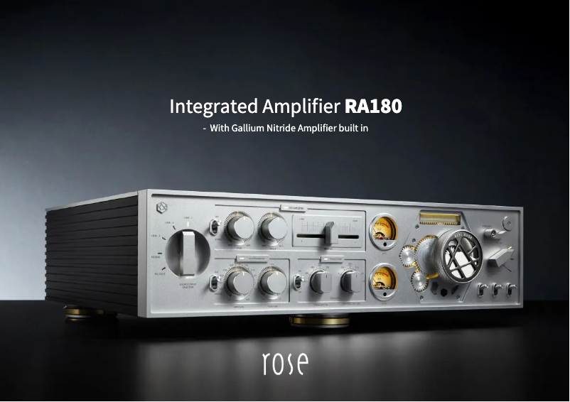 Page 1 de la notice Manuel utilisateur HiFi ROSE RA180