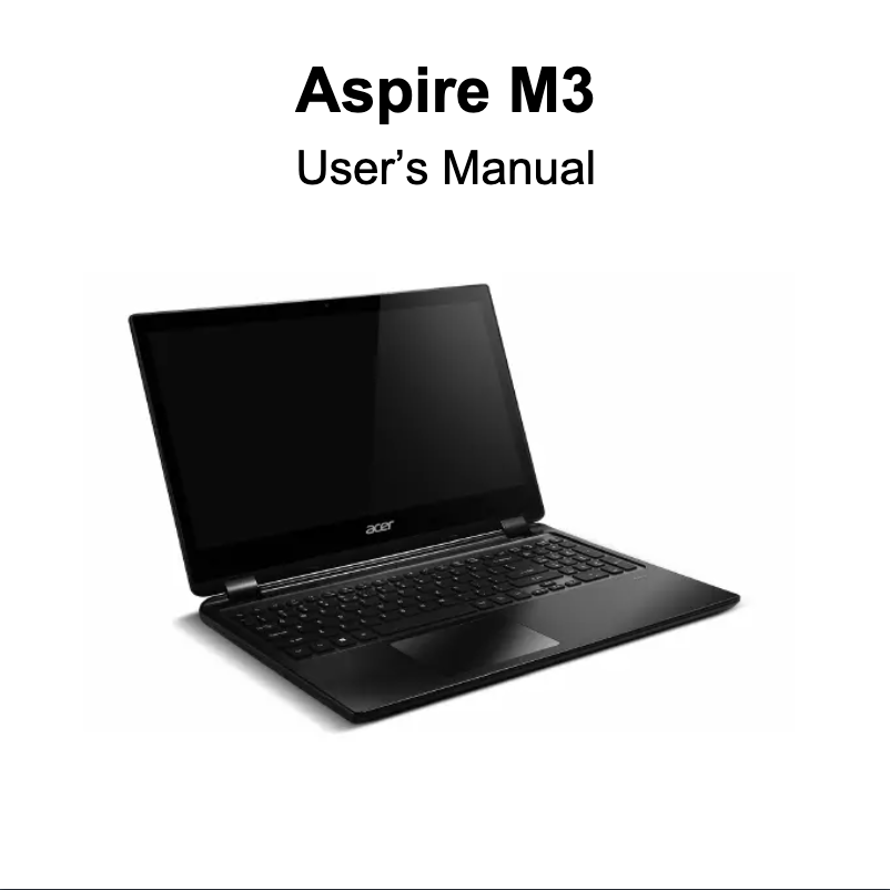 Página 1 del manual Manual de usuario Acer Aspire M3-580G