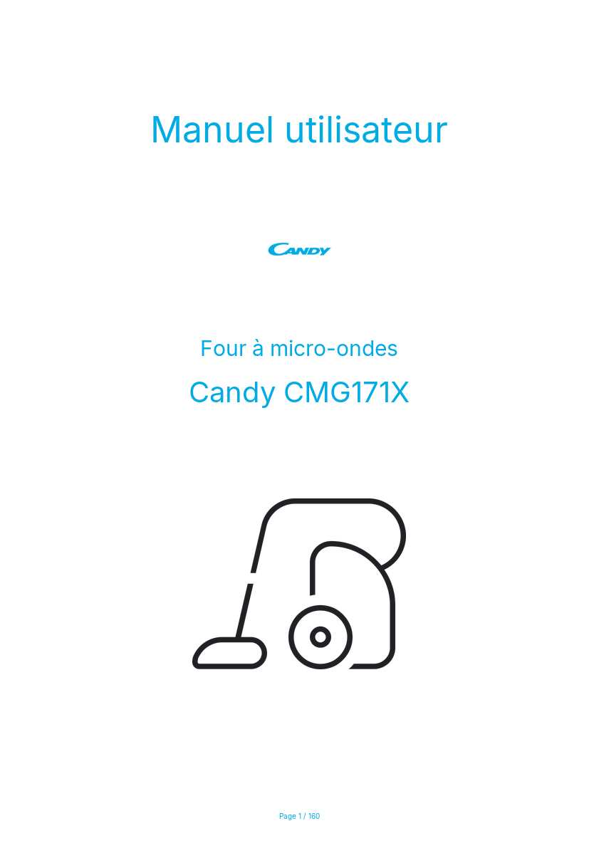 Image de la première page du manuel de l'appareil CMG171X