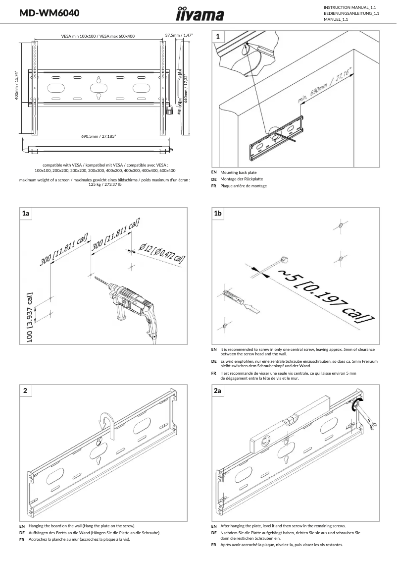 Image de la première page du manuel de l'appareil MD-WM6040