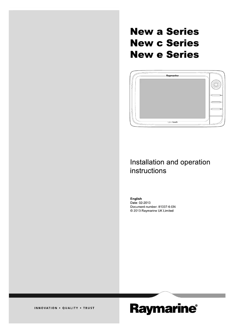 Page n°1 - Manuel utilisateur Raymarine LightHouse 6