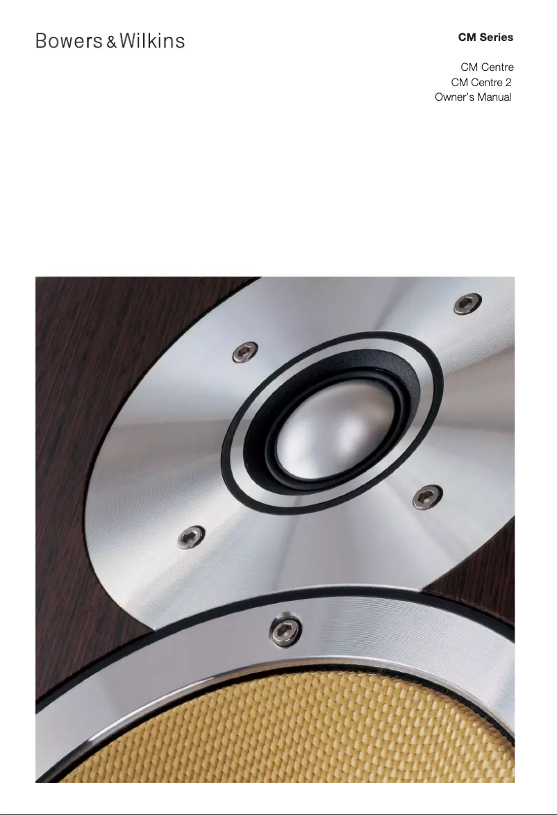 Página 1 del manual Manual de usuario Bowers & Wilkins CM Centre 2