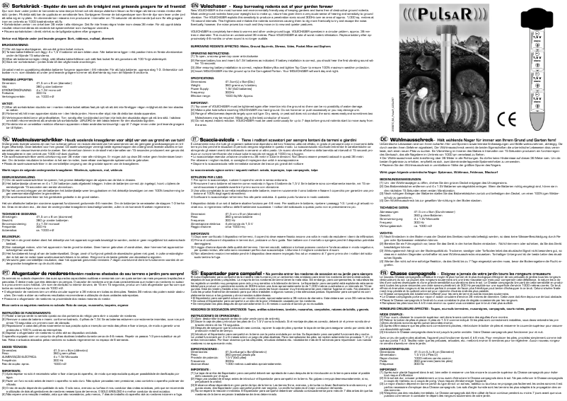 Image de la première page du manuel de l'appareil Pulsar