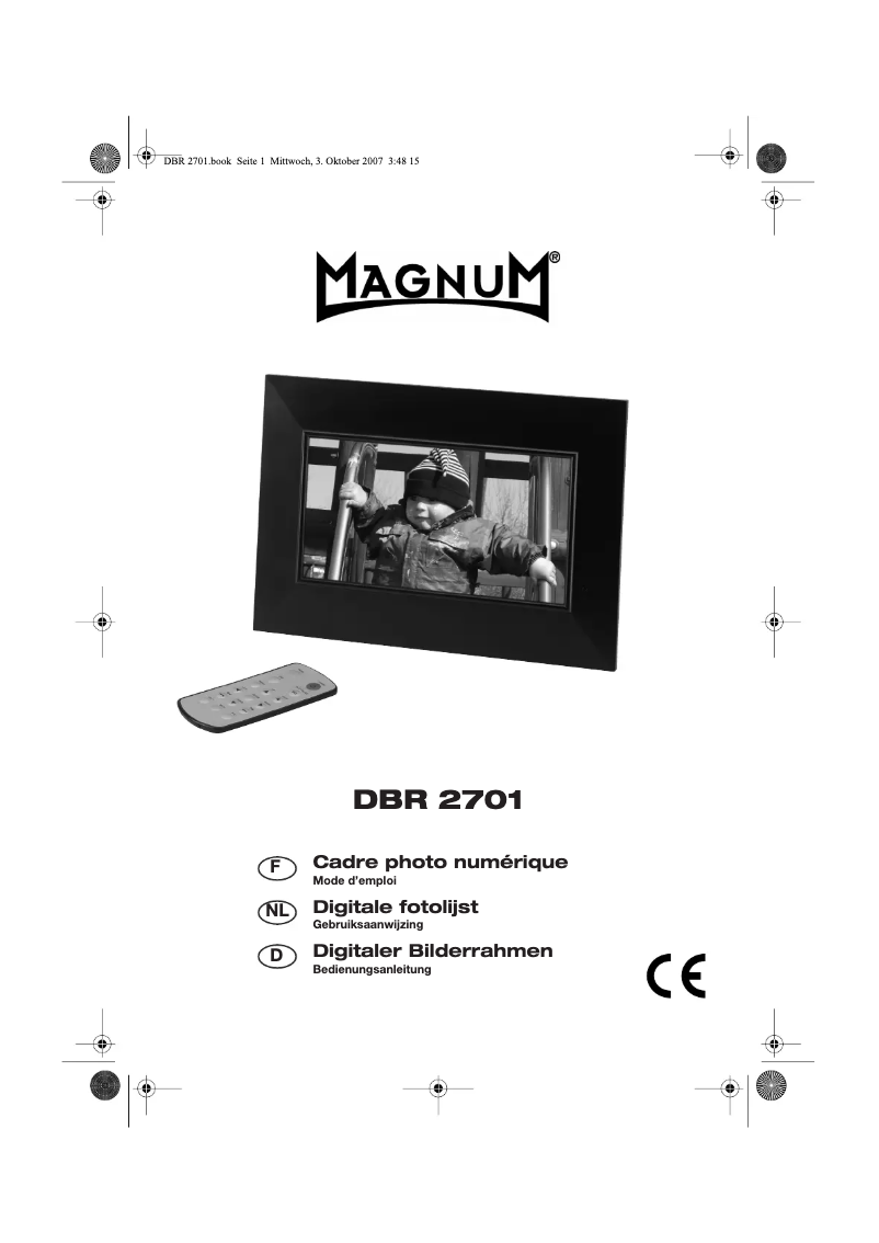 Page n°1 - Manuel utilisateur Magnum DBR 2701