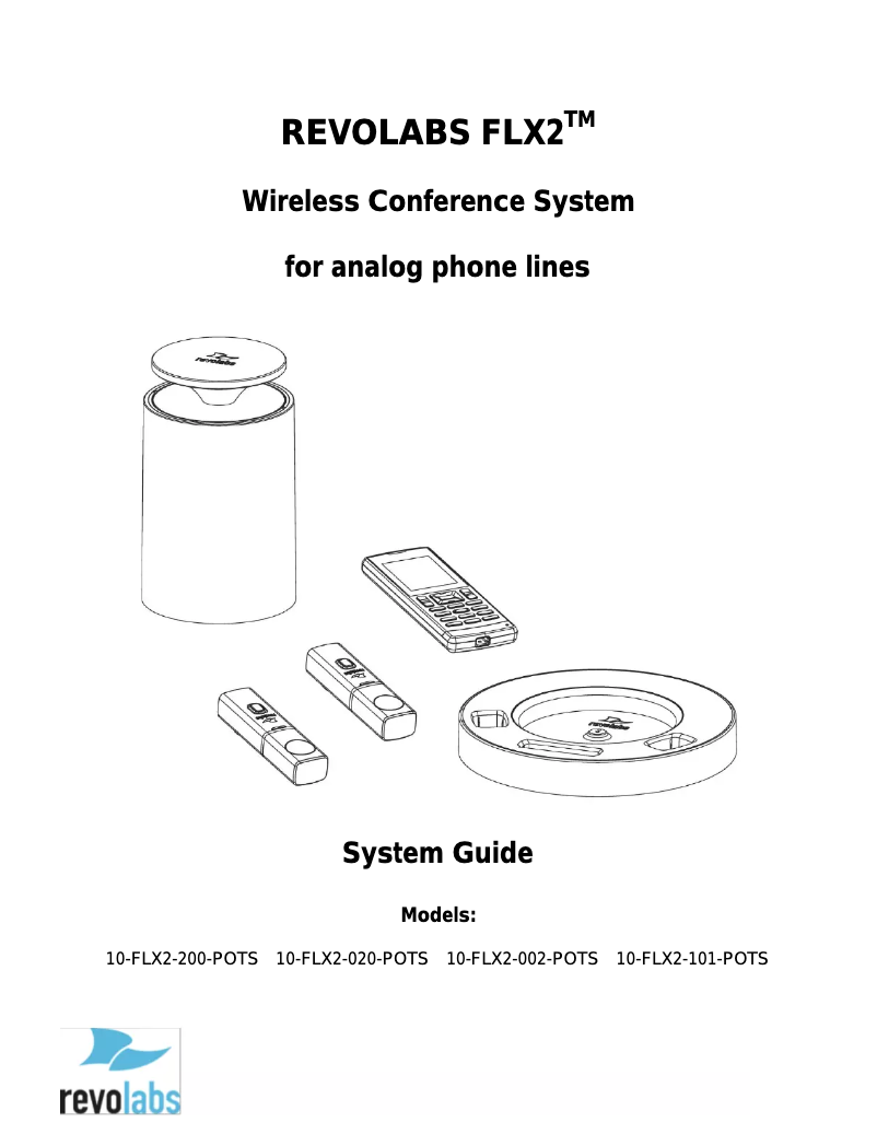 Page n°1 - Manuel utilisateur Revolabs FLX Omni