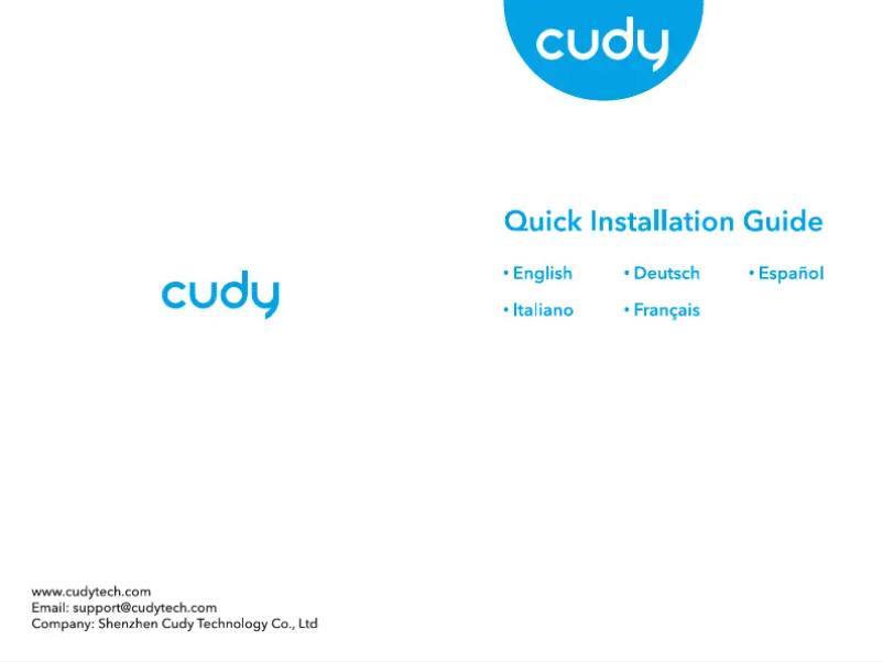 Página 1 del manual Manual de usuario Cudy MF4