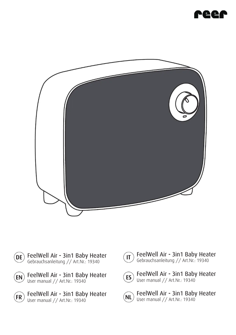 Página 1 del manual Manual de usuario Reer FeelWell Air 19340