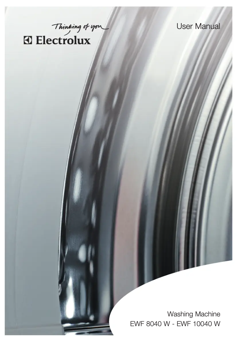 Image de la première page du manuel de l'appareil EWF 8040 W