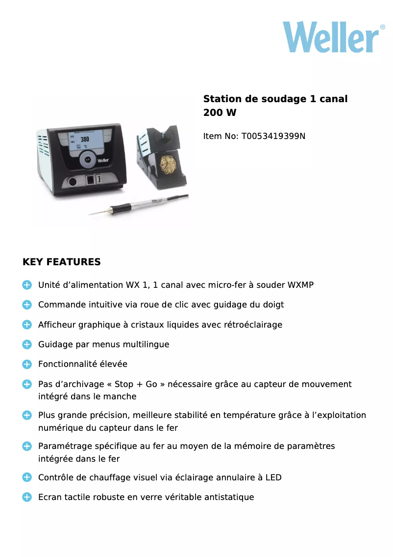 Image de la première page du manuel de l'appareil WX 1011