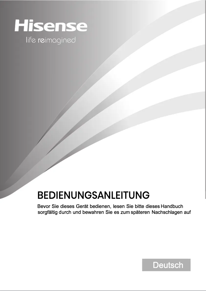 Page 1 de la notice Manuel utilisateur Hisense RW12D4NWG0