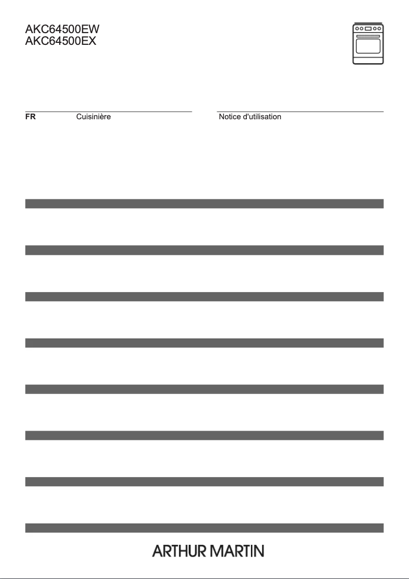 Imagen de la primera página del manual del dispositivo AKC64500EW