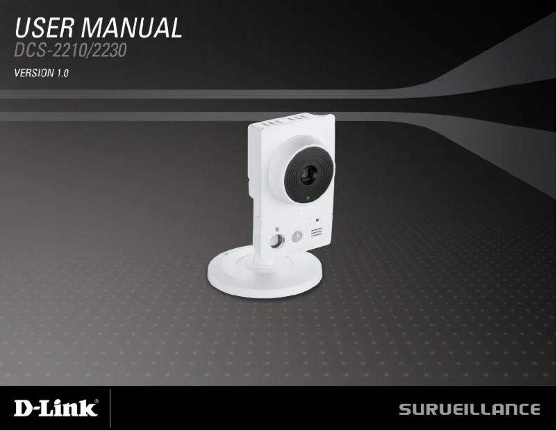 Image de la première page du manuel de l'appareil DCS-2210