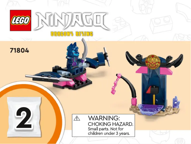 Image de la première page du manuel de l'appareil Ninjago Dragons Rising 71804