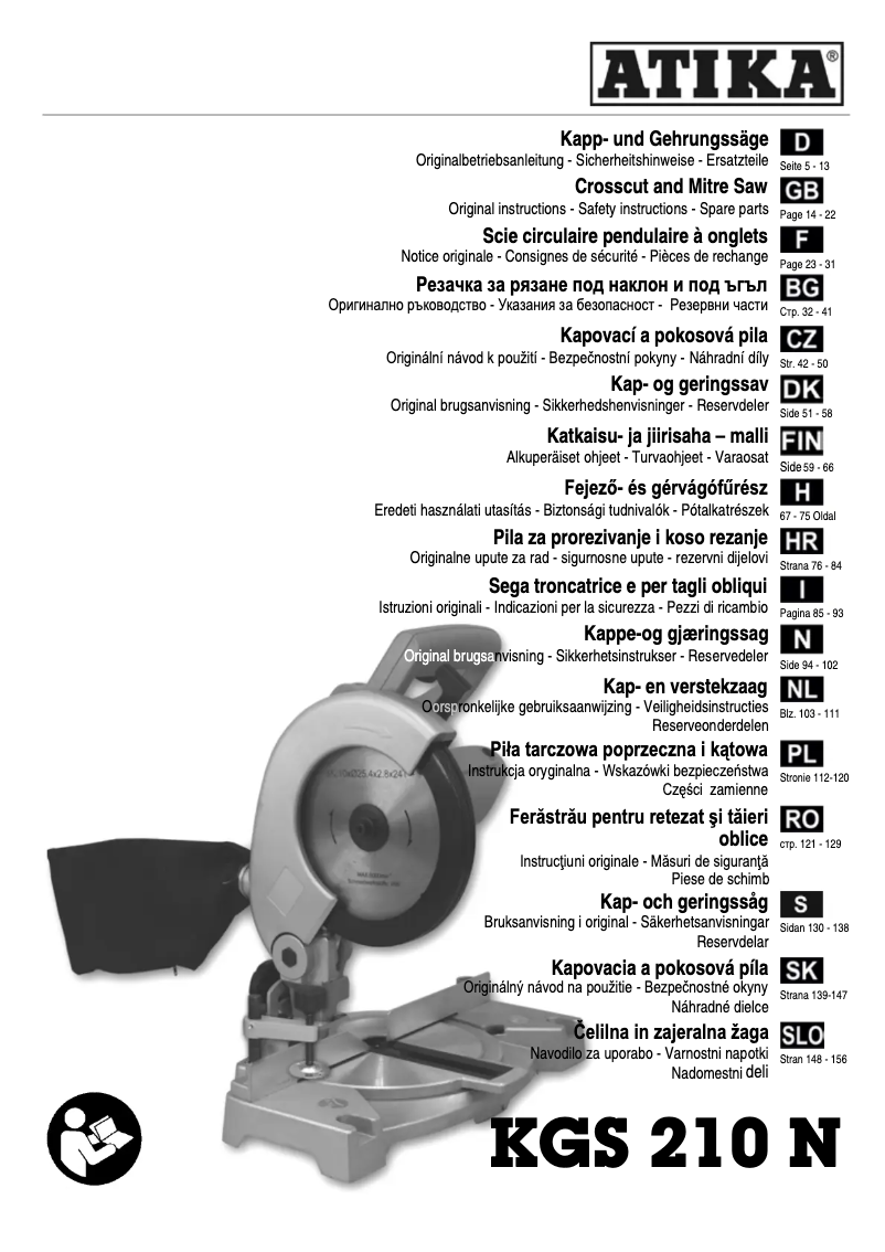 Image de la première page du manuel de l'appareil KGS 210 N