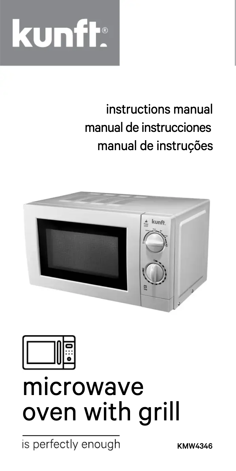 Imagen de la primera página del manual del dispositivo KMW4346
