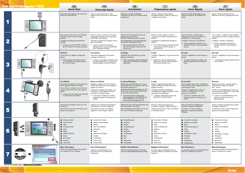 Page n°1 - Manuel utilisateur Airis T900