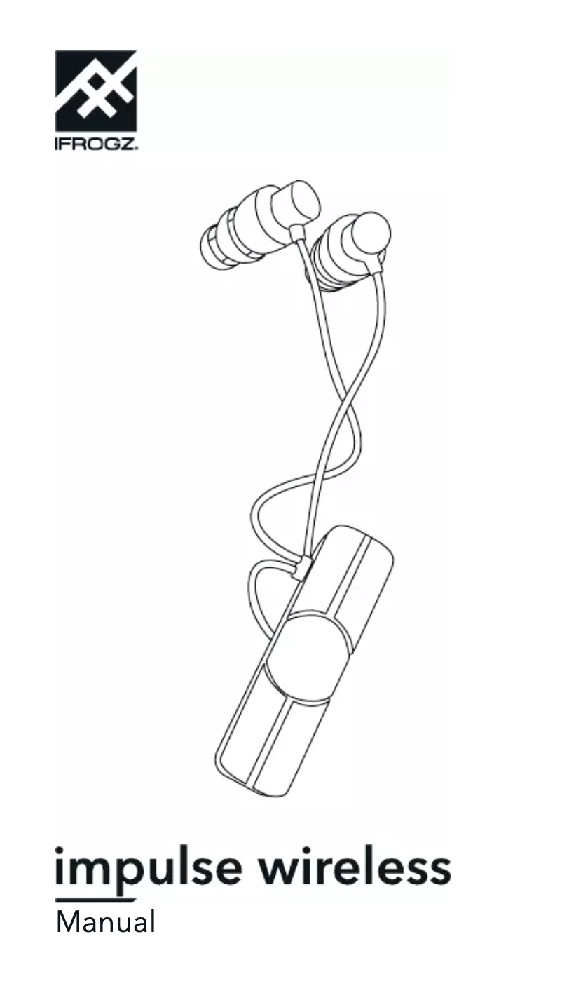 Page 1 de la notice Manuel utilisateur ifrogz Impulse Wireless