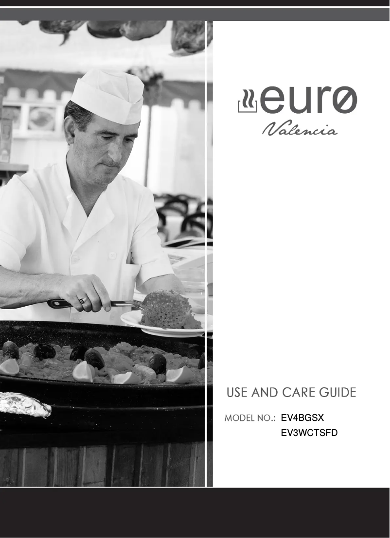 Page n°1 - Manuel utilisateur Euro Appliances EV3WCTSFD