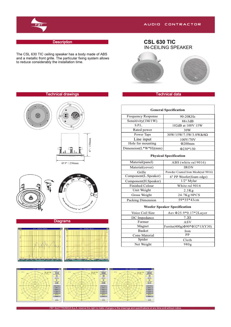 Image de la première page du manuel de l'appareil CSL 630 TIC