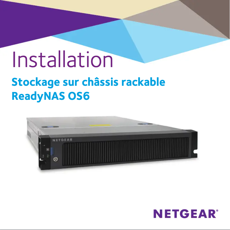 Page 1 de la notice Guide d'installation Netgear ReadyNAS R21243D