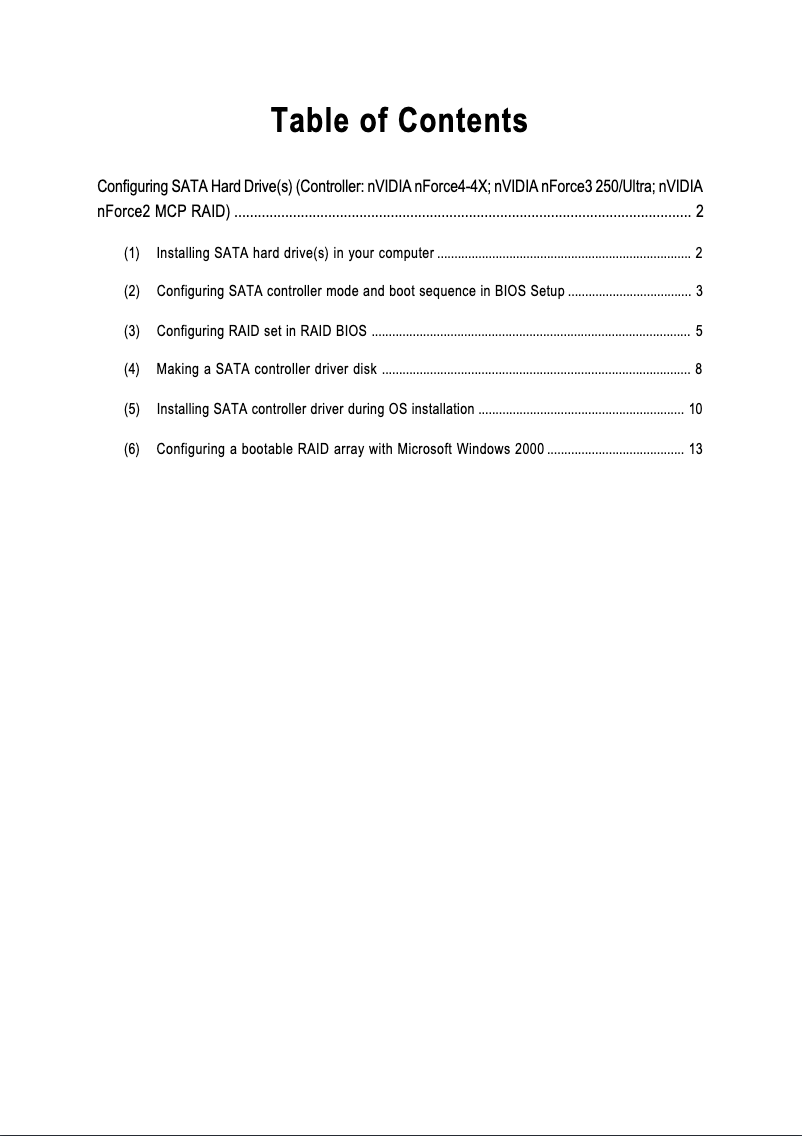 Page n°1 - Guide d'installation Gigabyte GA-K8NSNXP