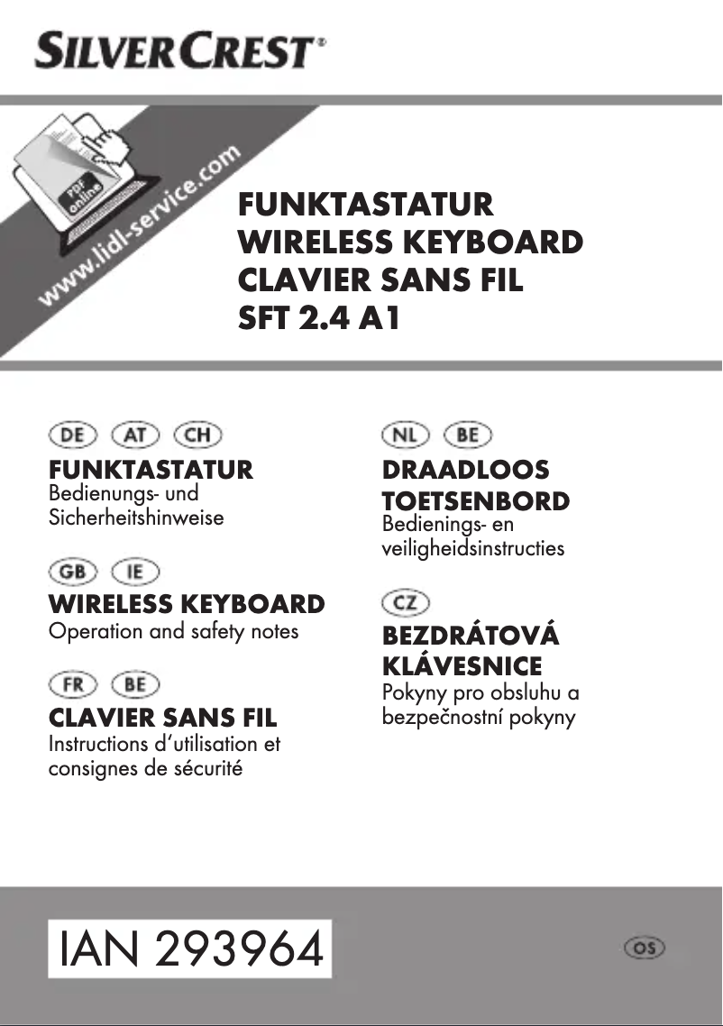 Image de la première page du manuel de l'appareil SFT 2.4 A1