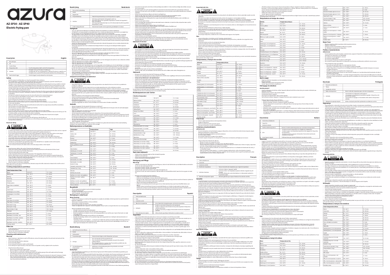 Page 1 de la notice Manuel utilisateur AzurA AZ-SP40