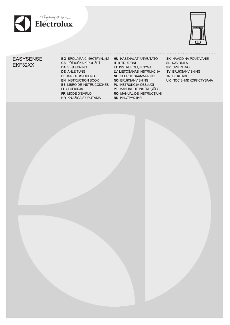 Page 1 de la notice Manuel utilisateur Electrolux EKF3200 EasySense