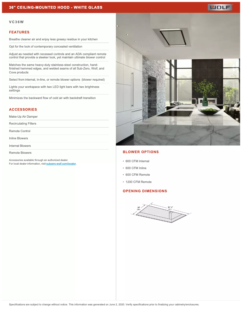 Image de la première page du manuel de l'appareil VC36W