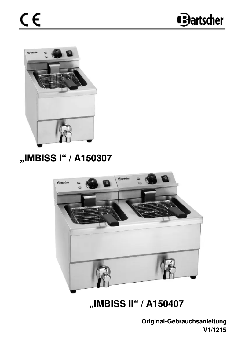Page 1 de la notice Manuel utilisateur Bartscher IMBISS I A150307