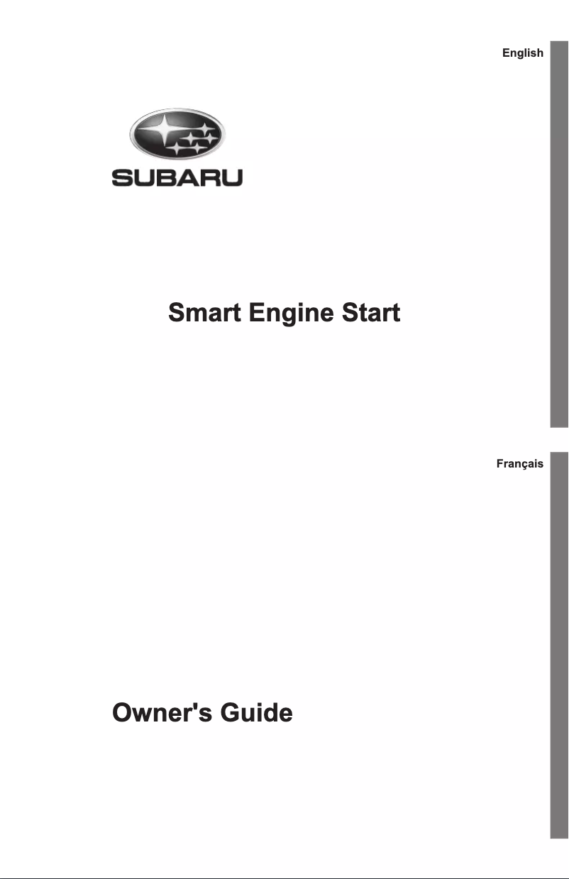 Page 1 de la notice Manuel utilisateur Subaru Forester (2013)