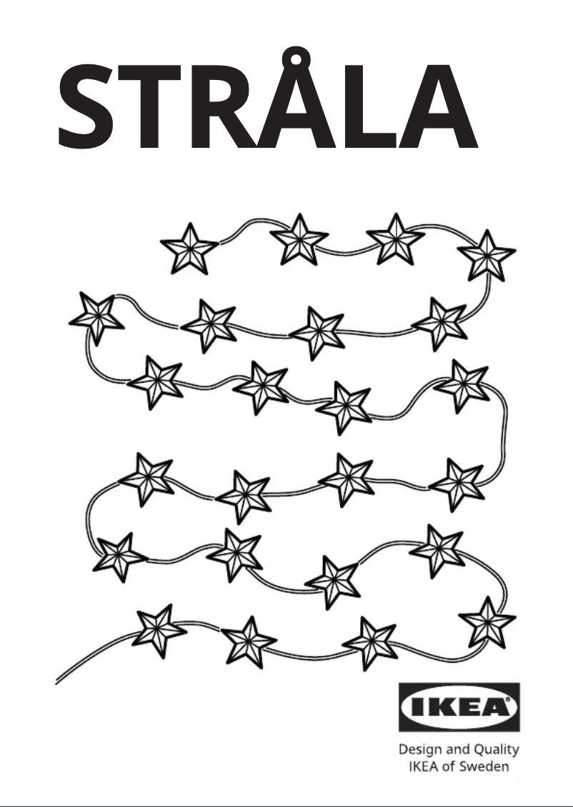 Page 1 de la notice Manuel utilisateur Ikea STRÅLA 305.631.40