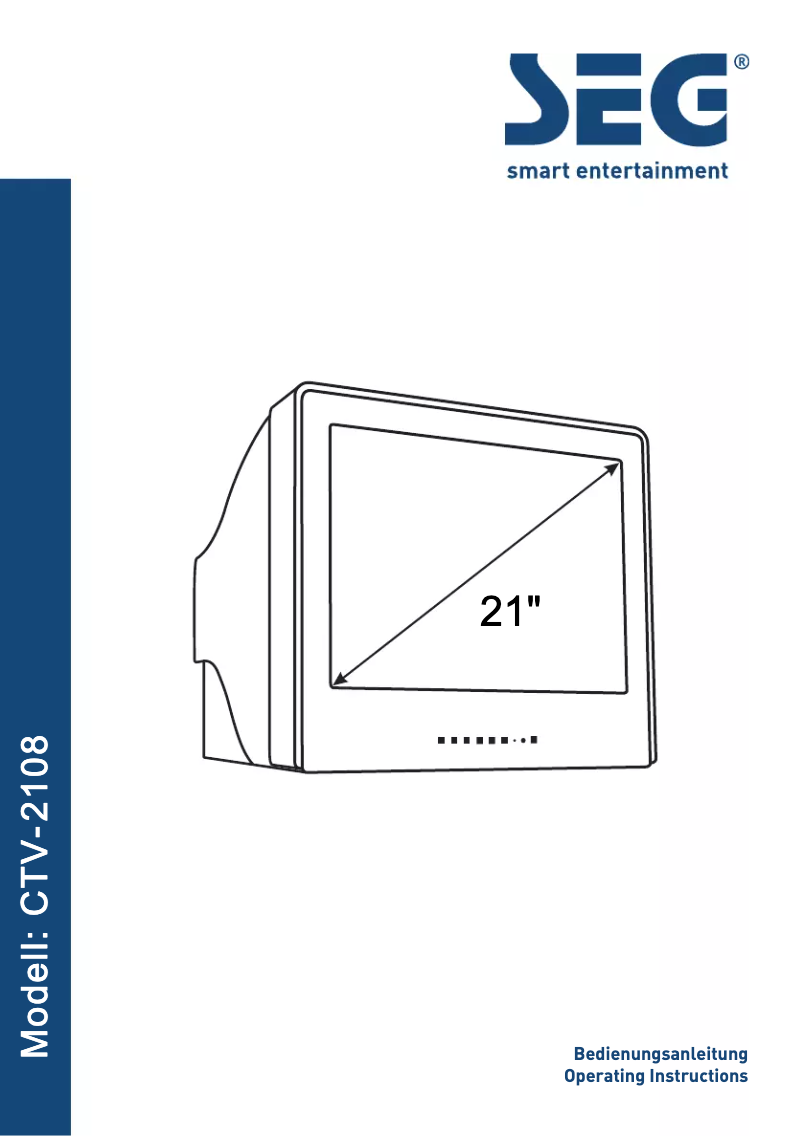 Image de la première page du manuel de l'appareil CTV 2108