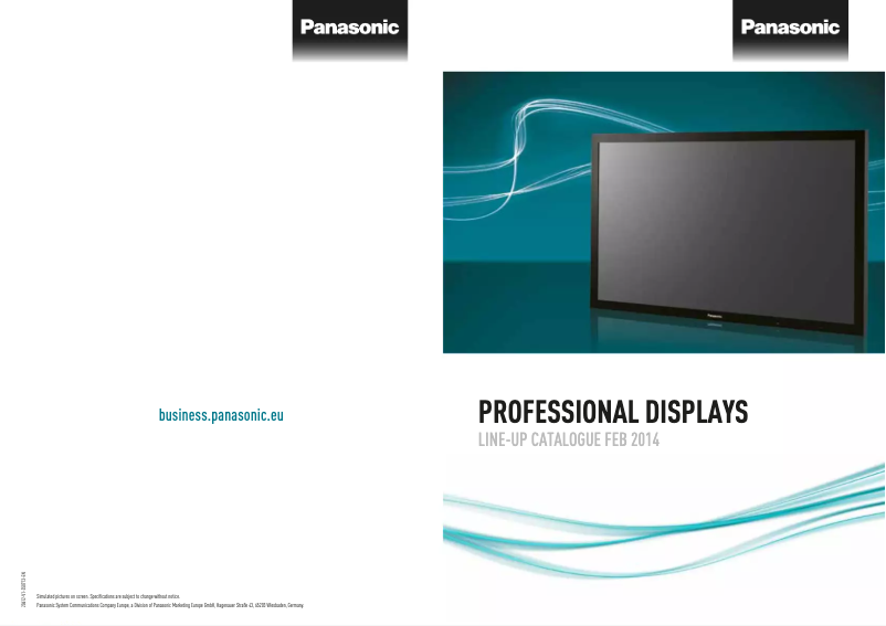 Image de la première page du manuel de l'appareil TH-65LFE7