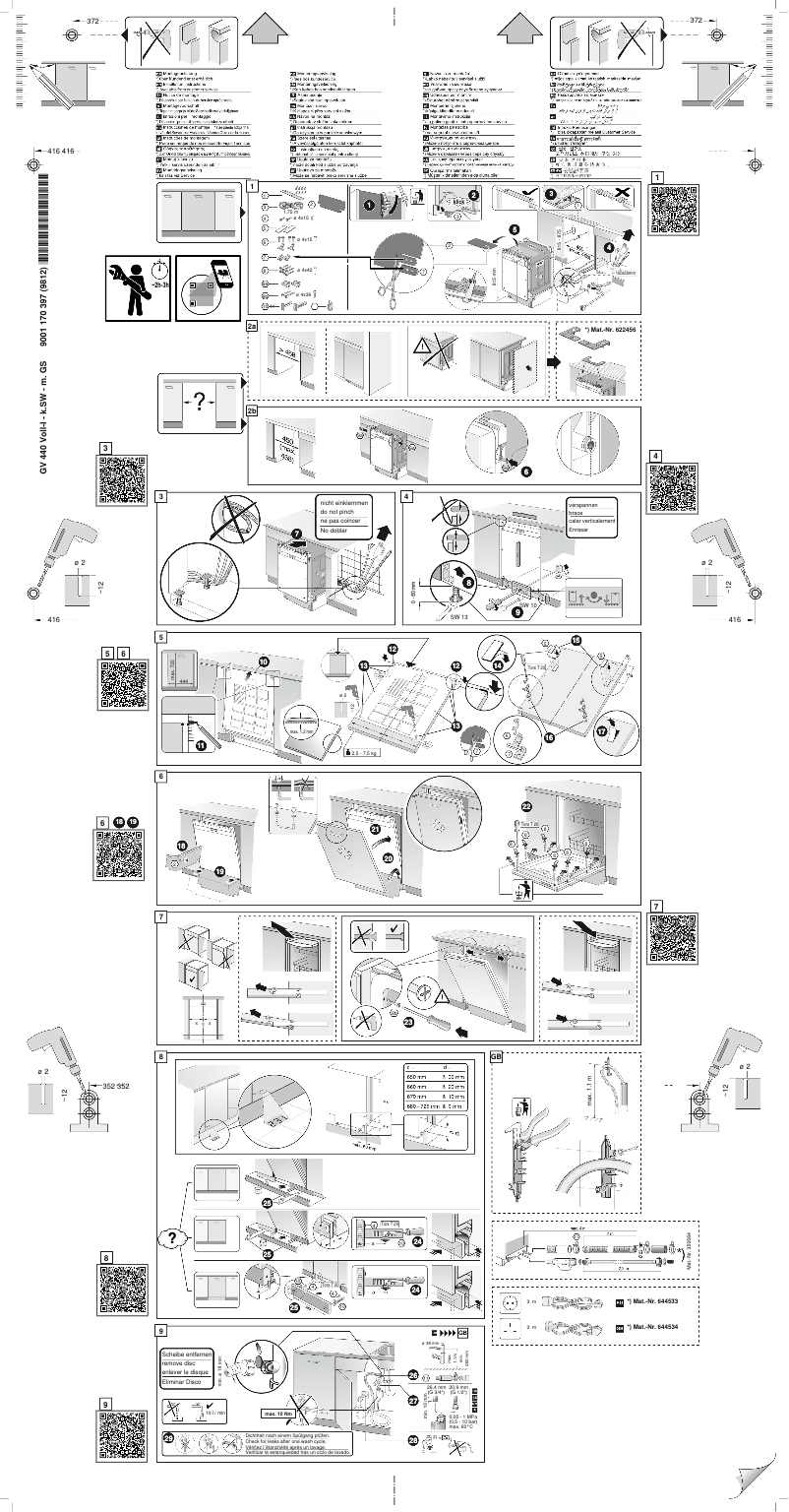 Página 1 del manual Guía de instalación Siemens SR65M082EU