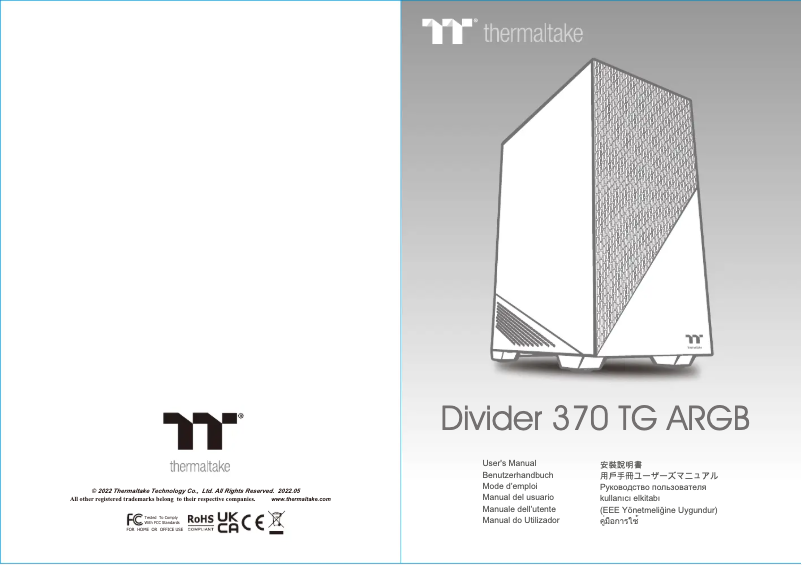 Image de la première page du manuel de l'appareil Divider 370 TG ARGB