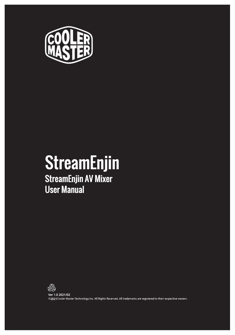 Image de la première page du manuel de l'appareil StreamEnjin