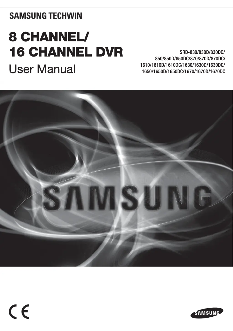 Page 1 de la notice Manuel utilisateur Samsung SRD-1610D