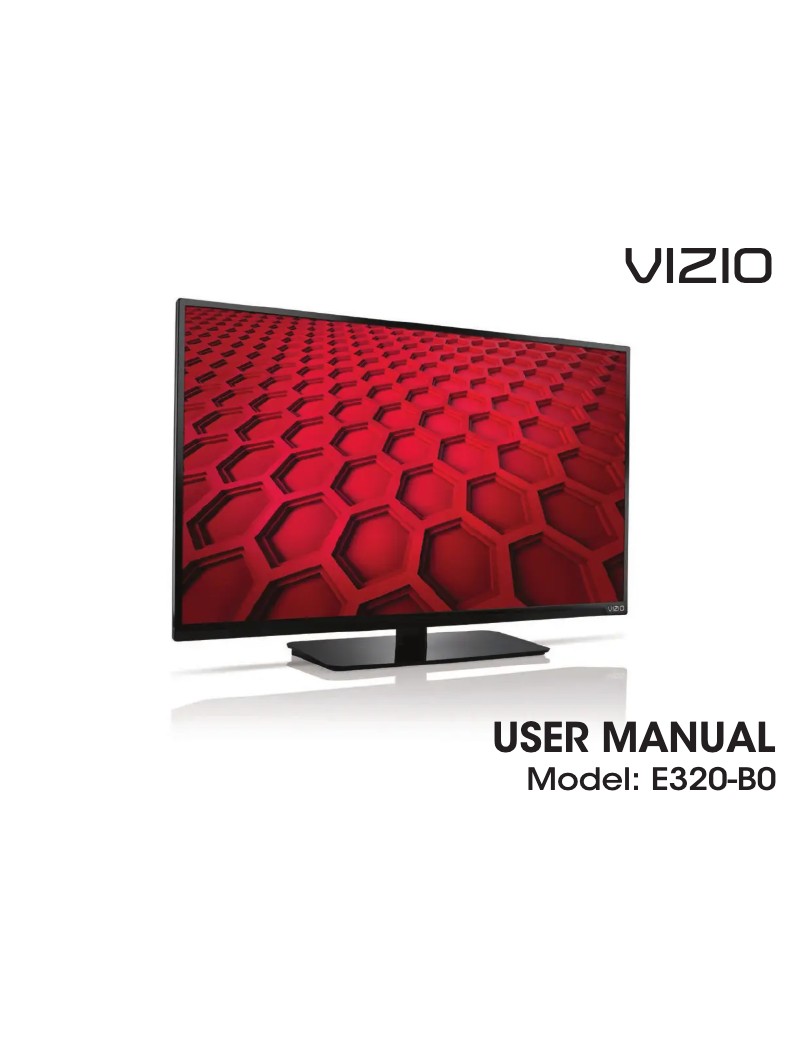 Page 1 de la notice Manuel utilisateur VIZIO E320-B0