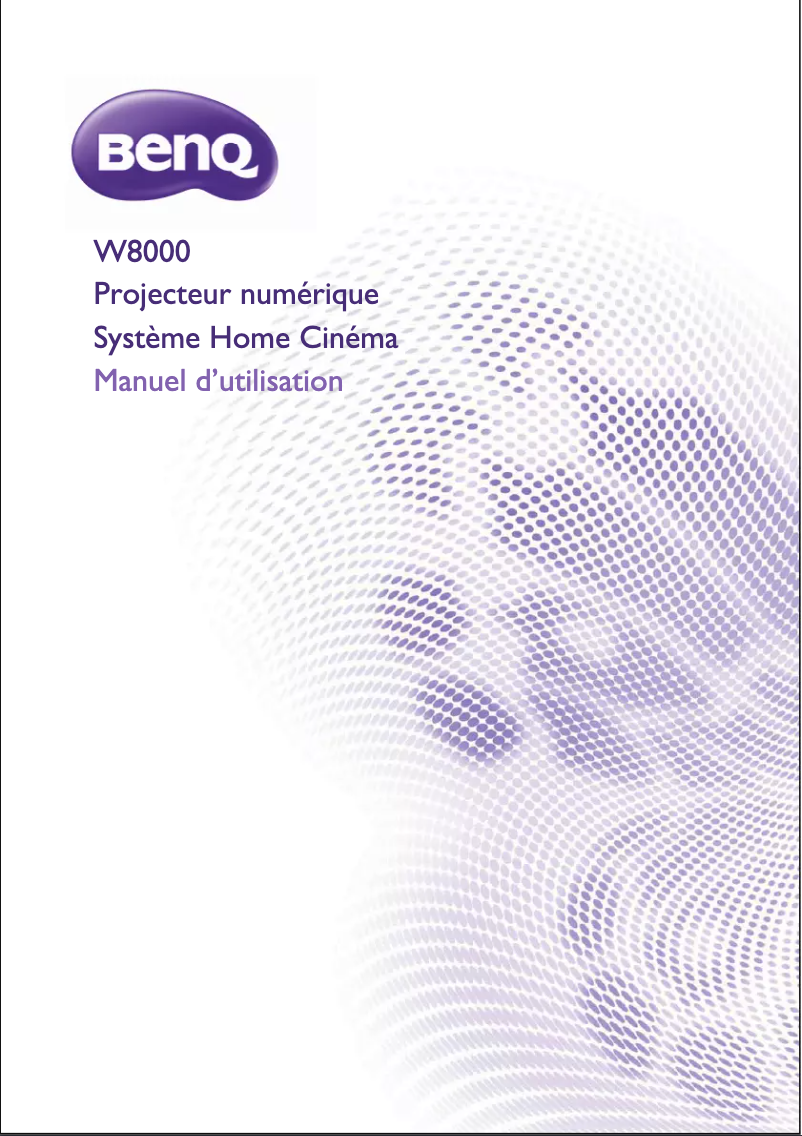 Page n°1 - Manuel utilisateur BenQ W8000