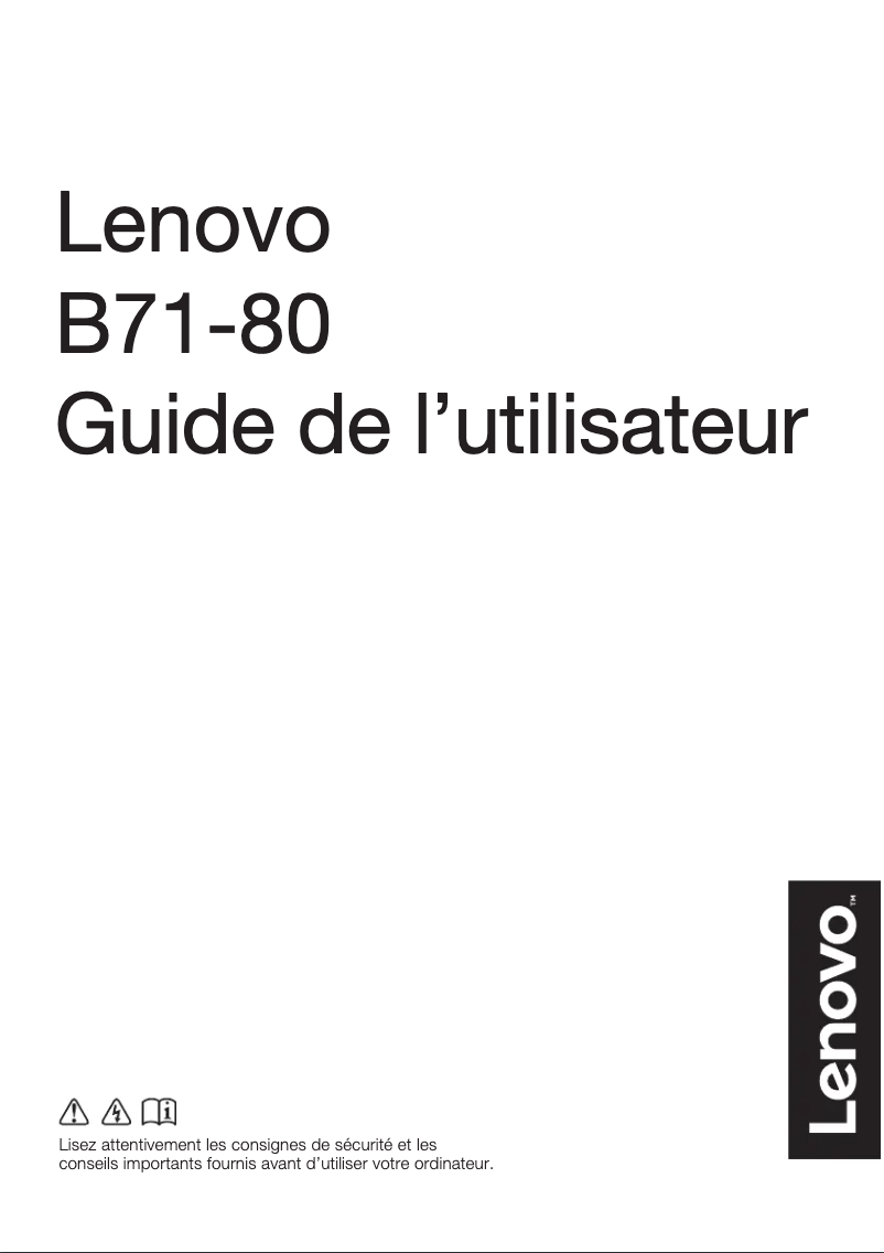 Page n°1 - Manuel utilisateur Lenovo B71