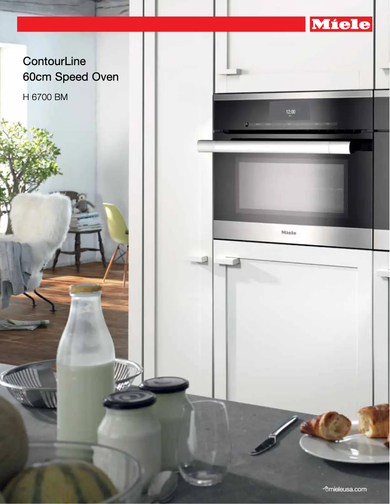 Page 1 de la notice Fiche technique Miele 09769640