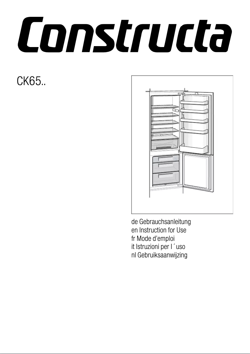 Image de la première page du manuel de l'appareil CK65643