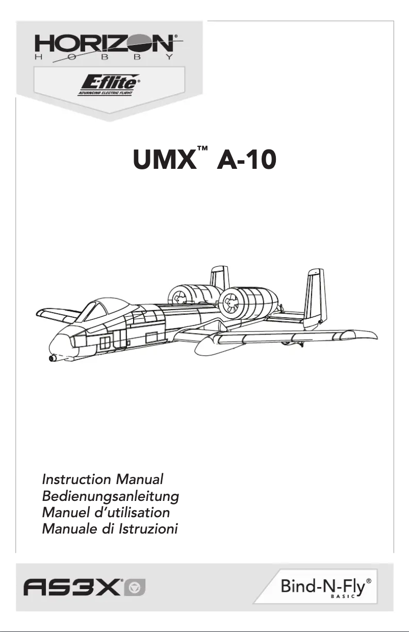 Page 1 de la notice Manuel utilisateur E-flite EFLU3750