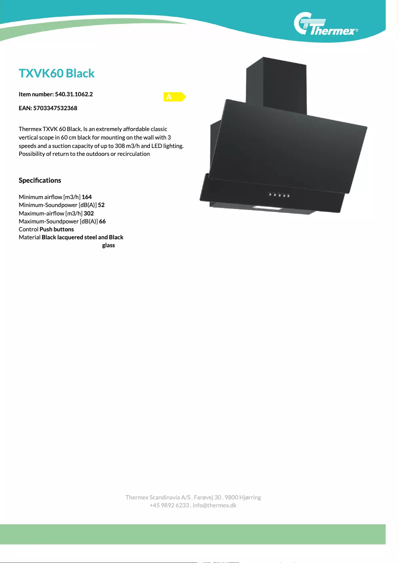 Image de la première page du manuel de l'appareil TXVK60